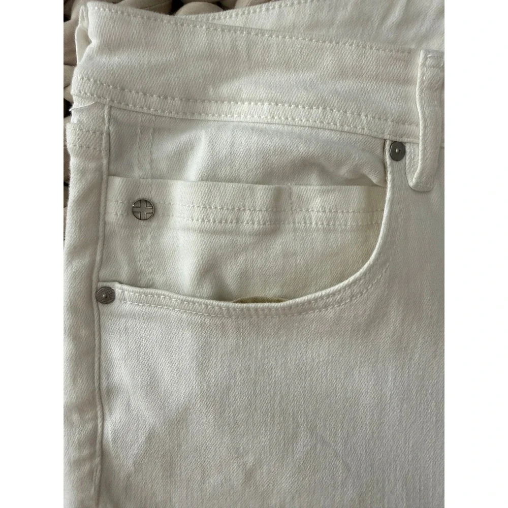 NWT Liverpool Los Angeles‎ Eco The Keeper Boyfriend Jeans Plus White Stretch 14W